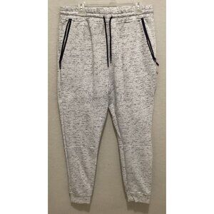 Brooklyn Cloth Mens White & Black Speckled Jogger Pants Size L